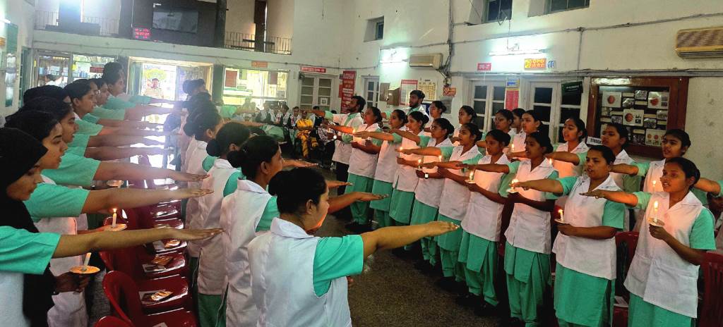 Lamp Lighting Ceremony Organized at Philadelphia School of Nursing